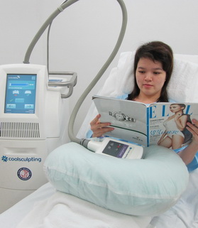 Fat cell destruction by Coolsculpting